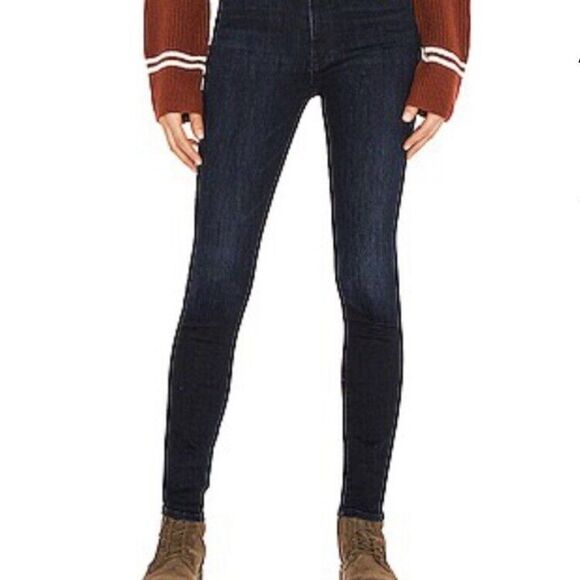MOTHER Denim - Mother Denim Women's Super Swooner Howling At The Disco Ball  Blue Jeans Size 30